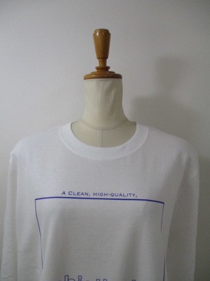 ֥ƥåǥʥ꡼ Boutique OrdinaryTypography Long Sleeve TWHITE