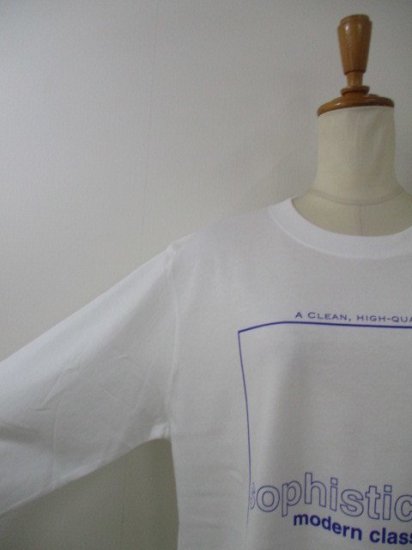 ֥ƥåǥʥ꡼ Boutique OrdinaryTypography Long Sleeve TWHITE