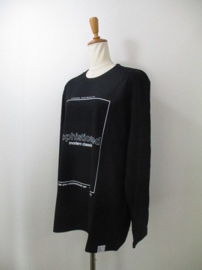 ֥ƥåǥʥ꡼ Boutique OrdinaryTypography Long Sleeve TBLACK