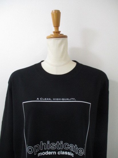 ֥ƥåǥʥ꡼ Boutique OrdinaryTypography Long Sleeve TBLACK