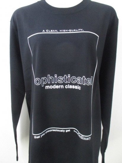 ֥ƥåǥʥ꡼ Boutique OrdinaryTypography Long Sleeve TBLACK