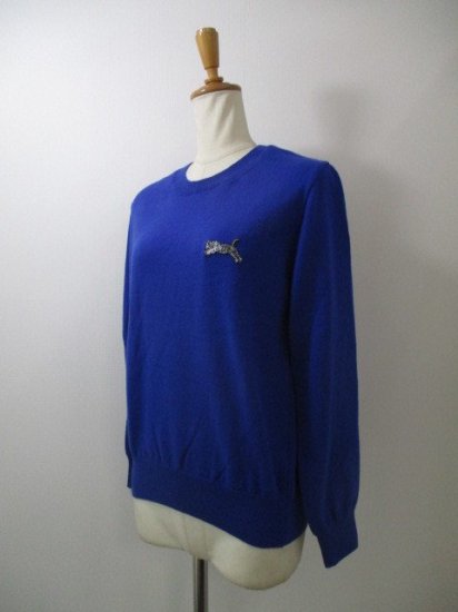 ȥΥTRANOI.TORA knit pull overBLUE