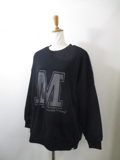 ᥾ޥåץ쥼 MAISON MAVERICK PRESENTSCollege feel-M Tulle rayer sweat pullover  ֥å