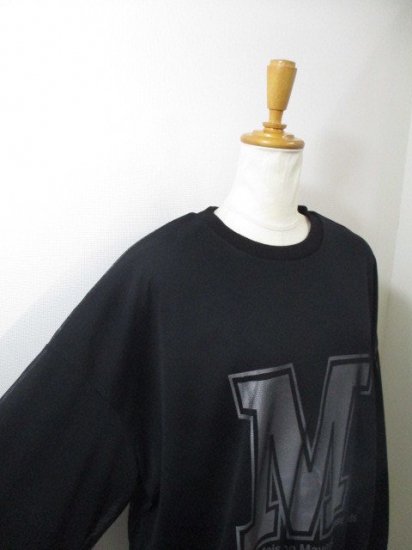 ᥾ޥåץ쥼 MAISON MAVERICK PRESENTSCollege feel-M Tulle rayer sweat pullover  ֥å