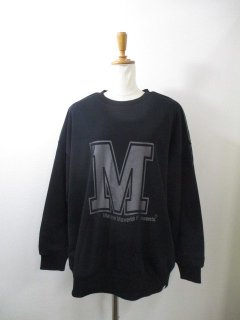 ᥾ޥåץ쥼 MAISON MAVERICK PRESENTSCollege feel-M Tulle rayer sweat pullover  ֥å