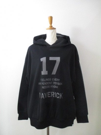 ᥾ޥåץ쥼 MAISON MAVERICK PRESENTSNumbering17 Tulle rayer sweat hooded hoodie֥å