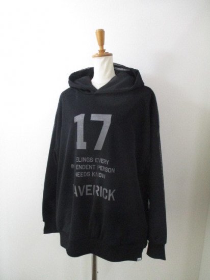 ᥾ޥåץ쥼 MAISON MAVERICK PRESENTSNumbering17 Tulle rayer sweat hooded hoodie֥å