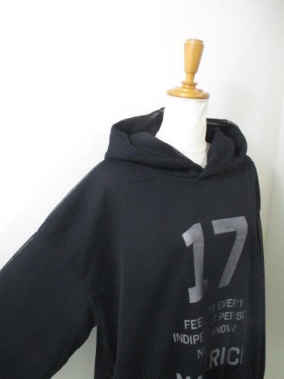 ᥾ޥåץ쥼 MAISON MAVERICK PRESENTSNumbering17 Tulle rayer sweat hooded hoodie֥å