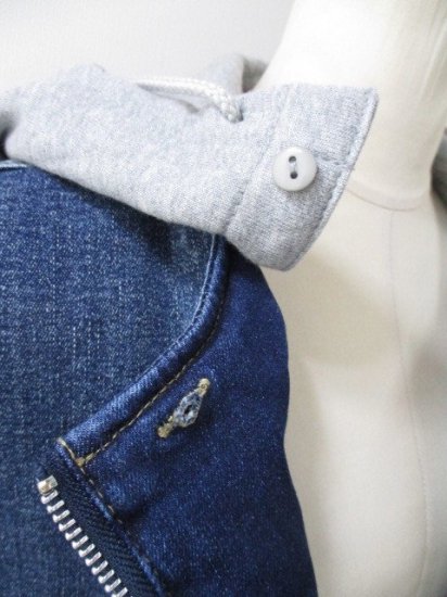 ֥ƥåǥʥ꡼ Boutique OrdinaryDetachable Hood Drizzler Denim JK-ǥ