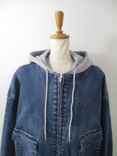 ֥ƥåǥʥ꡼ Boutique OrdinaryDetachable Hood Drizzler Denim JK-ǥ