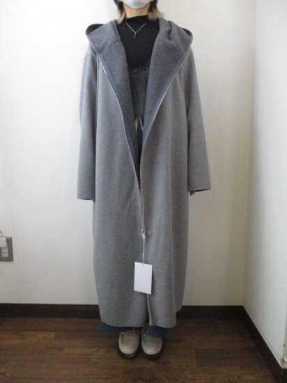 ֥ƥåǥʥ꡼ Boutique OrdinaryReversible Wool-like Hooded CoatGRAY