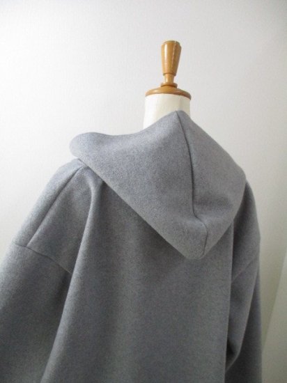 ֥ƥåǥʥ꡼ Boutique OrdinaryReversible Wool-like Hooded CoatGRAY