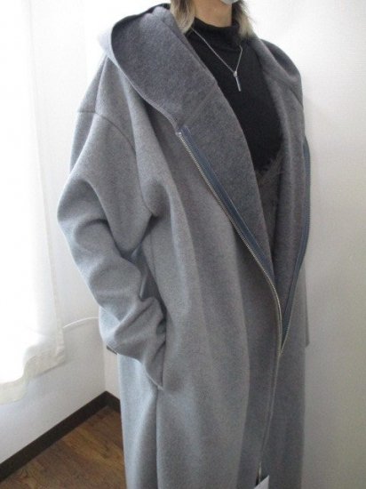 ֥ƥåǥʥ꡼ Boutique OrdinaryReversible Wool-like Hooded CoatGRAY