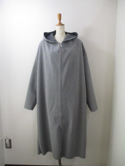 ֥ƥåǥʥ꡼ Boutique OrdinaryReversible Wool-like Hooded CoatGRAY