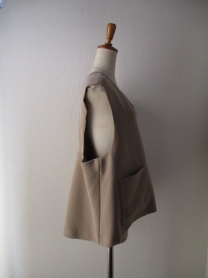 ʥ꡼ Anna Kerry V-NECK VEST BEIGE ̵ Vͥå٥ Хåǥ󤪤 ´ȼ ؼб ١/֥å NO:27244702