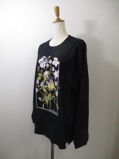 Boutique ordinary ֥ƥåǥʥ꡼ BO25-913T Send flowers Long Sleeve T BLACK ǥ 25ղ 磻ɥ륨å ̵