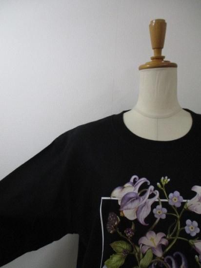 Boutique ordinary ֥ƥåǥʥ꡼ BO25-913T Send flowers Long Sleeve T BLACK ǥ 25ղ 磻ɥ륨å ̵