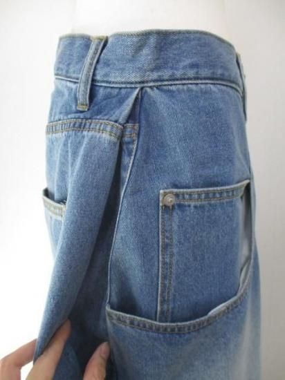 CYAN TOKYO ドレープPKデニムZIP JK drape PK side tuck wide – CYAN tokyo