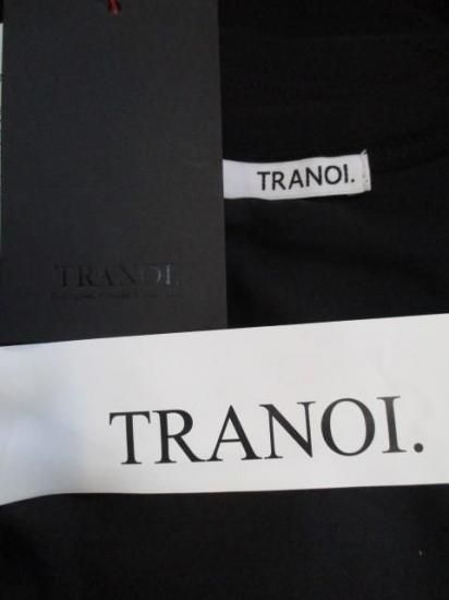 ̵ ȥΥ TRANOI. T ĹµT ǥ T T-shirt ȥåץ 󥰥꡼ ܥ塼ॹ꡼ ɥå ֥å  ֥å 