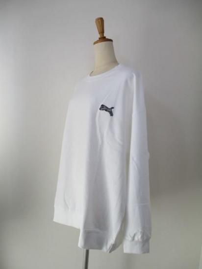 ̵ ȥΥ TRANOI. TORA EMBLEM SWEAT 214J213 å EMBLEM ȥåڥ ߥ΢ ä 奢 եå    WHITE