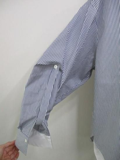 ラリアムー Lallia Mu レイヤードデザインシャツ ストライプ