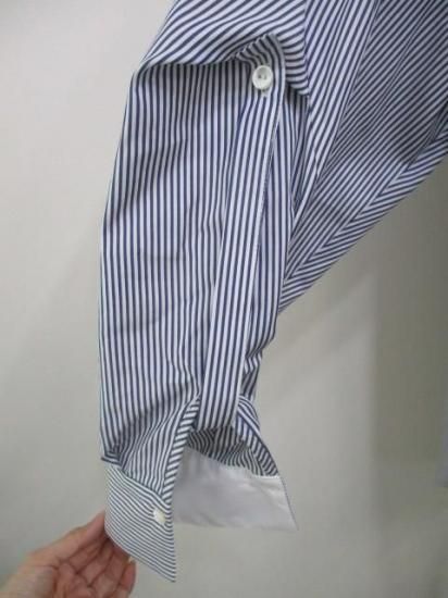 ラリアムー Lallia Mu レイヤードデザインシャツ ストライプ