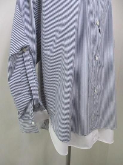 ラリアムー Lallia Mu レイヤードデザインシャツ ストライプ