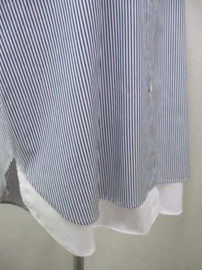 ラリアムー Lallia Mu レイヤードデザインシャツ ストライプ