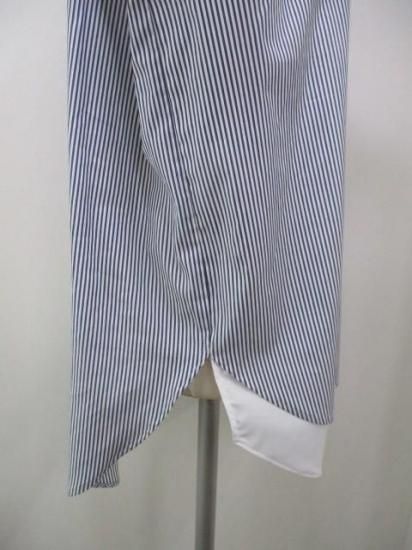 ラリアムー Lallia Mu レイヤードデザインシャツ ストライプ