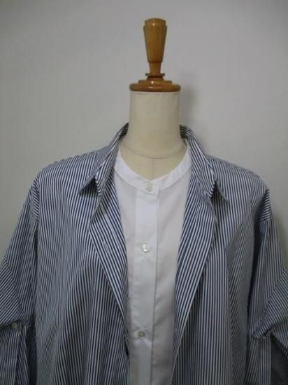 ラリアムー Lallia Mu レイヤードデザインシャツ ストライプ