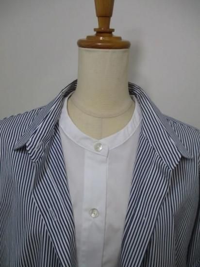 ラリアムー Lallia Mu レイヤードデザインシャツ ストライプ