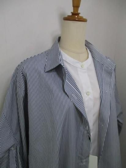 ラリアムー Lallia Mu レイヤードデザインシャツ ストライプ