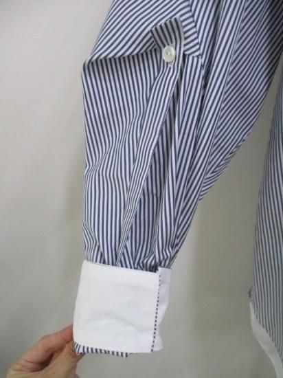 ラリアムー Lallia Mu レイヤードデザインシャツ ストライプ