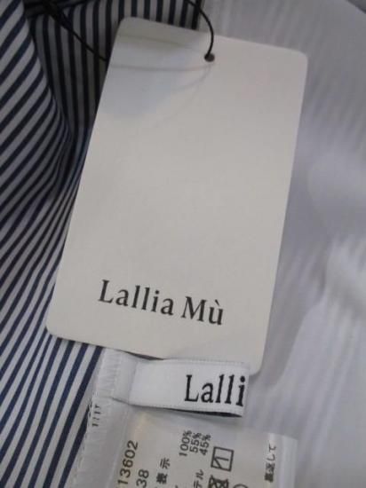 ラリアムー Lallia Mu レイヤードデザインシャツ ストライプ