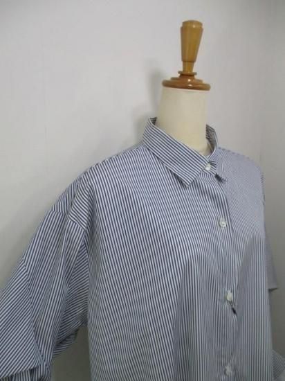 ラリアムー Lallia Mu レイヤードデザインシャツ ストライプ