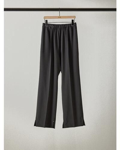 ̵ YENN  SIDE SLIT SLACKS Y253-31103 ǥ 25 ݥꥨƥ ȥ졼ȥѥġѥ å BLACK 36
