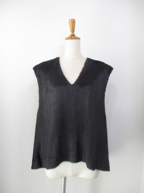 ̵ ʥ꡼ Anna Kerry FLUFFY VEST 27253901 ǥ 25 㥮˥å ٥  ΢դ FREE M 9 BLACK