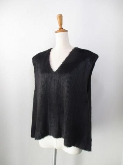̵ ʥ꡼ Anna Kerry FLUFFY VEST 27253901 ǥ 25 㥮˥å ٥  ΢դ FREE M 9 BLACK