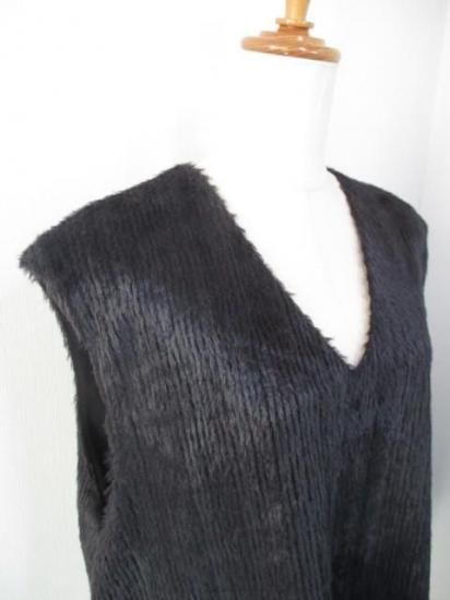 ̵ ʥ꡼ Anna Kerry FLUFFY VEST 27253901 ǥ 25 㥮˥å ٥  ΢դ FREE M 9 BLACK