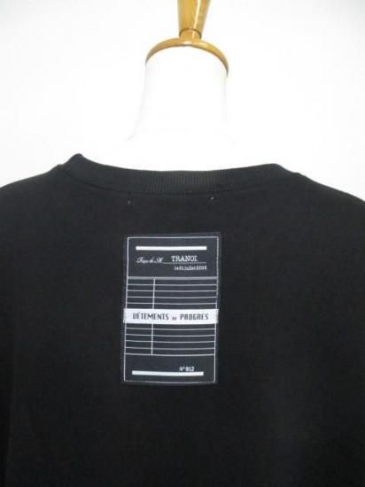 ̵ ȥΥ TRANOI Zip sweat onepiece 214J404 ԡ å å 奢 쥤䡼 ɽ ǥ 餷 BLACK