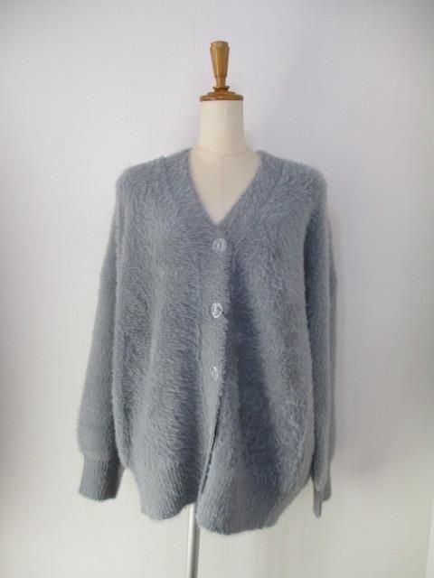 ポームリシュ palm RICHE フェザーヤーンカーデ 32632F-2