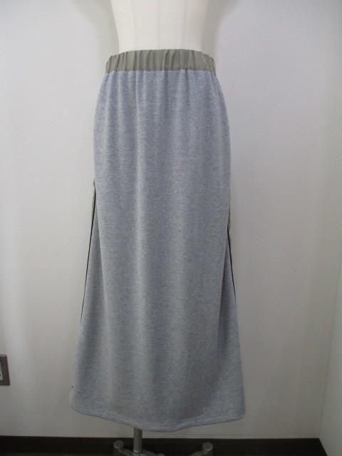 アンテアシーム ante aciem ボンバー×タフタ ラインスカート HR-21256768