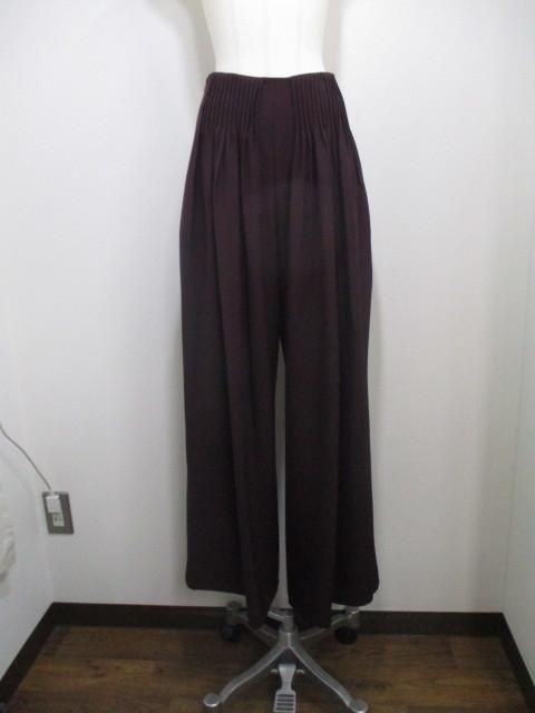 ガレナ GALENA タックパンツ 70052-1104-ボルドー
