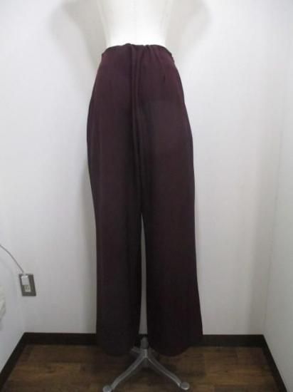 ガレナ GALENA タックパンツ 70052-1104-ボルドー