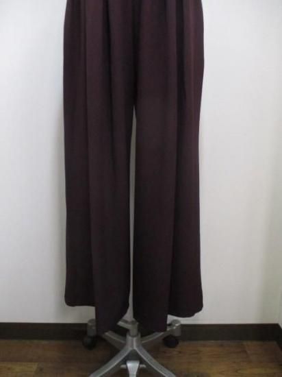 ガレナ GALENA タックパンツ 70052-1104-ボルドー