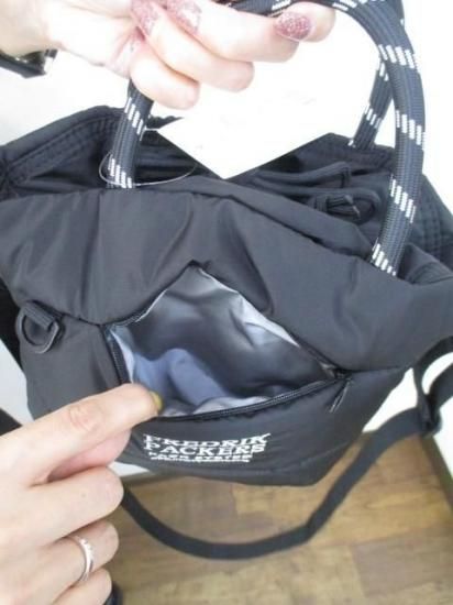 送料無料 FREDRIK PACKERS フレドリックパッカーズ BAUM TOTE ショルダーバッグ レディース 2WAY 巾着型 シーズンレス FPTF-TT33-BKNO BLACK