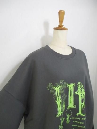 トーマスマグパイ THOMAS MAGPIE LIFEロゴBIGスウェット 2254877-ダークグレー