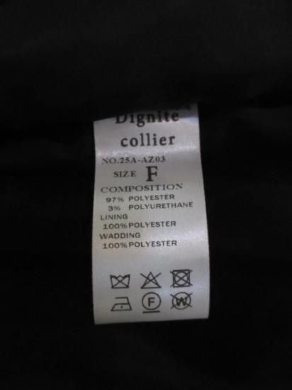 送料無料 ディニテコリエ Dignite collier バルーン中綿ブルゾン レディース アウター AZ-80256390 軽量 暖かい サイドスリット ノーカラー 25秋冬新作 BLACK