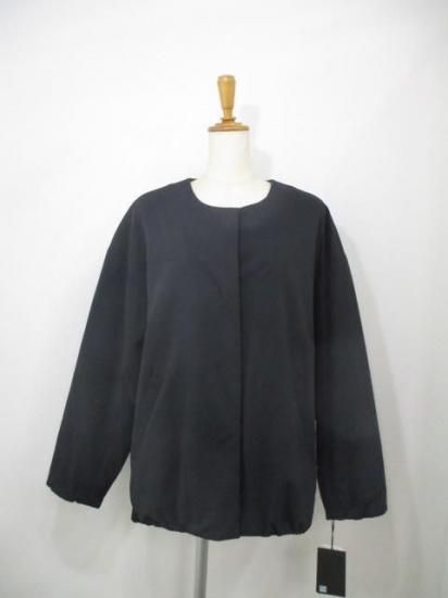 送料無料 ディニテコリエ Dignite collier バルーン中綿ブルゾン レディース アウター AZ-80256390 軽量 暖かい サイドスリット ノーカラー 25秋冬新作 BLACK