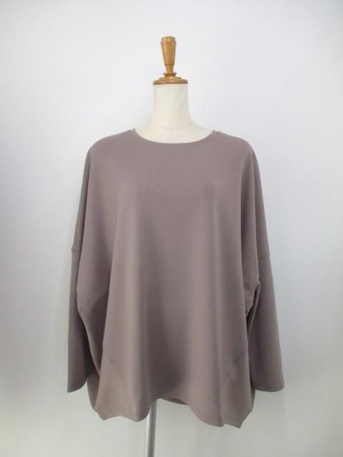 送料無料 プライア Praia コクーンシルエットカットソー LER-24109 コクーンシルエット カットソー トップス 女性 滑らか 大人 カジュアル キレイめ MOCHA